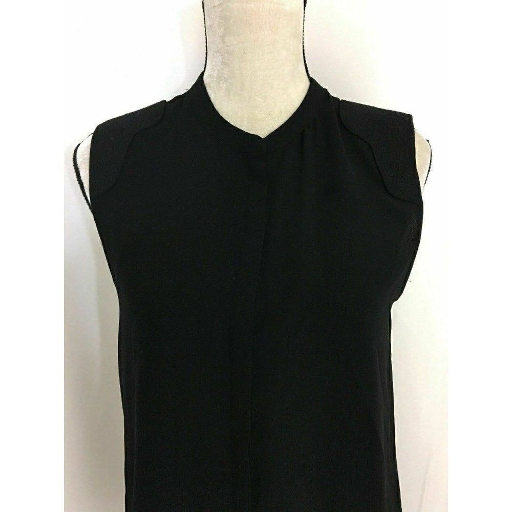 Decker Button Down Tank Top Sheer back - Picture 2 of 8